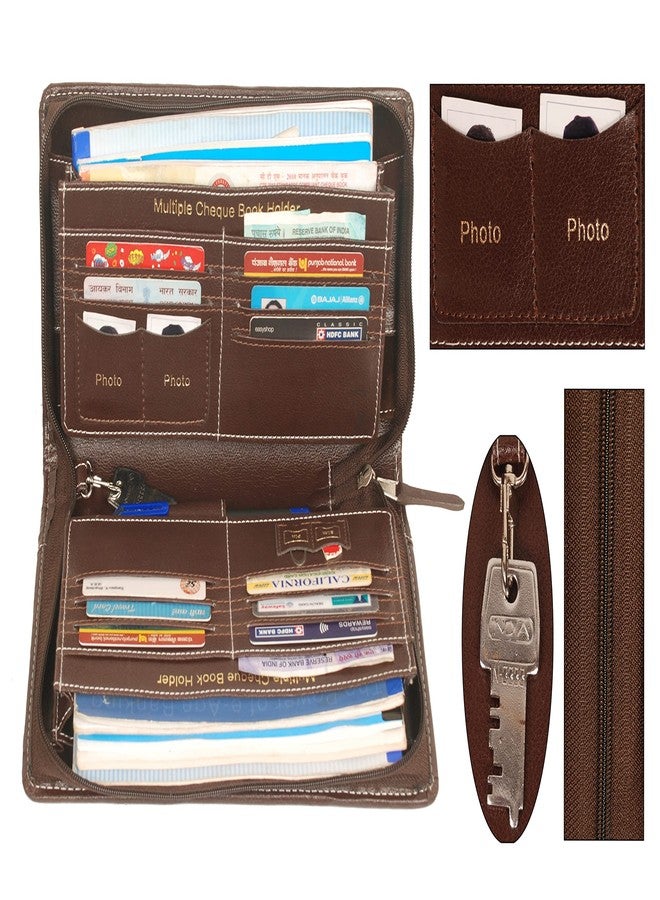 Sukeshcraft Polyurethane Unisex Business Card Holders(brown) - Image 4